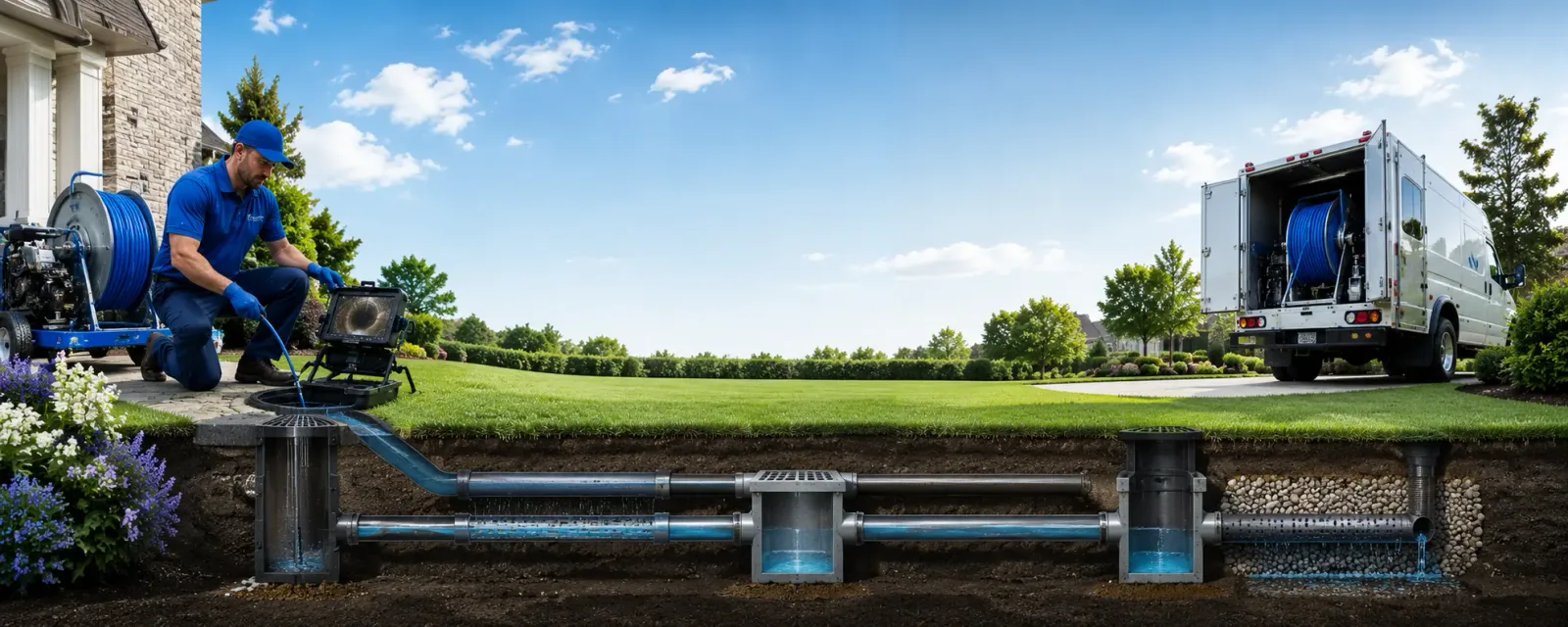 Outdoor drain cleaning information for Golconda, IL